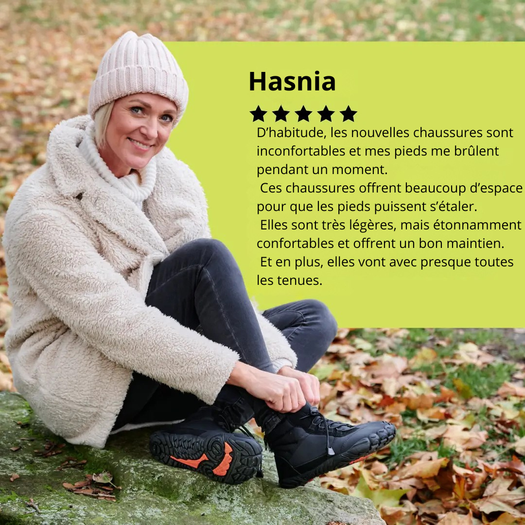 Winter Pro – Chaussures Pieds Nus Saines, Chaudes et Déperlantes