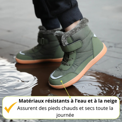 Frostline Kids – Chaussures pieds nus imperméables et chaudes pour enfants (3 à 15 ans)