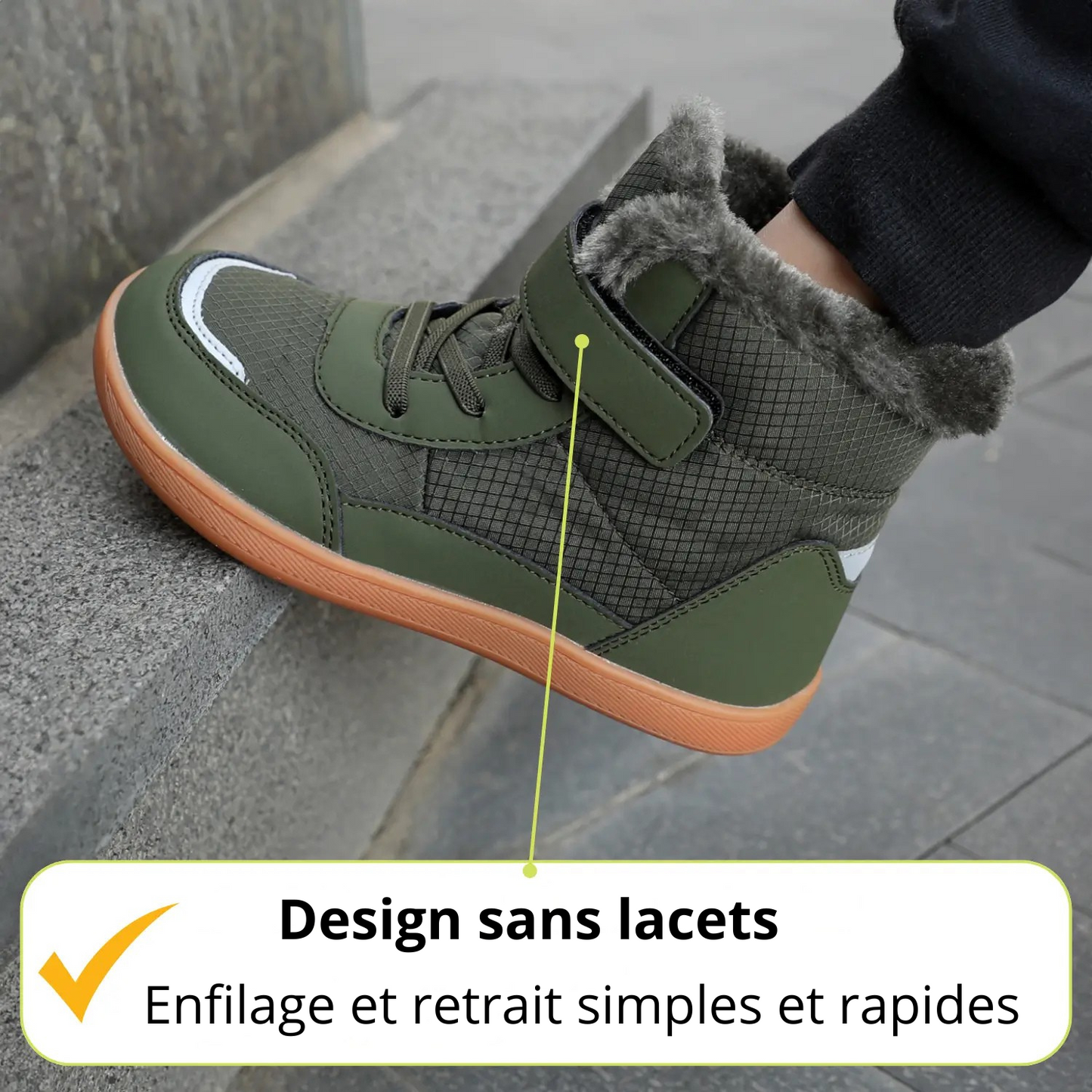 Frostline Kids – Chaussures pieds nus imperméables et chaudes pour enfants (3 à 15 ans)