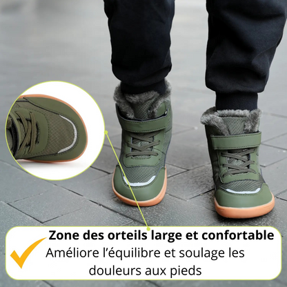 Frostline Kids – Chaussures pieds nus imperméables et chaudes pour enfants (3 à 15 ans)
